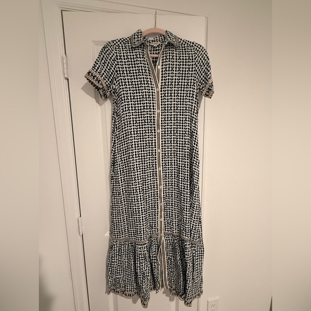 Max Studio Black and White Maxi Dress